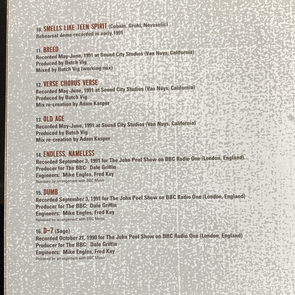 Nirvana With the Lights Out Boxed CD Set - Picture 12 of 17